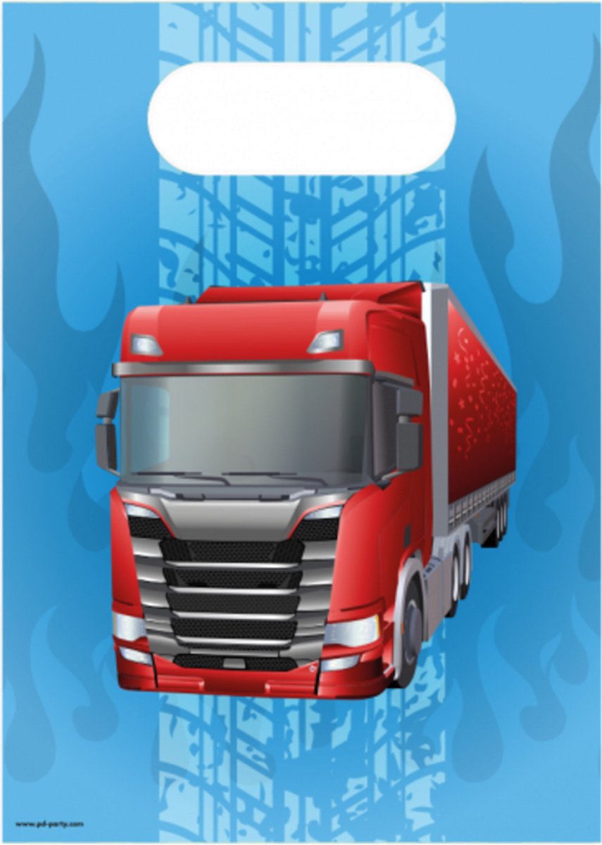 Trucks Traktatiezakjes | 6 stuks